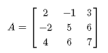 3 by 3 matrix