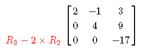 Subtract Multipoles of Rows of a Matrix