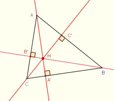 altitudes of a triangle 