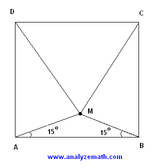 equilateral triangle within a square