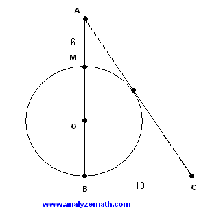 Triangle and Tangent Circle - problem