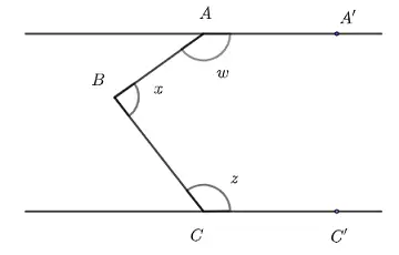 parallel lines and angles problem 1