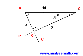 triangle used in solution of problem 3