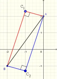 right triangle solution to problem 3 using Pythagorean theorem