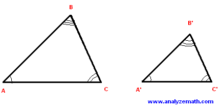 definition of similar triangles.