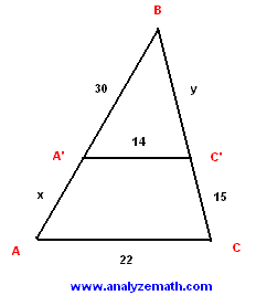 similar triangles problem 1