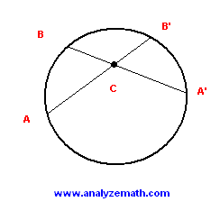 intersecting chords inside a circle problem 4