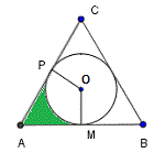 equilateral triangle with inscribed circle