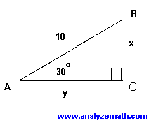 right triangle in problem 2