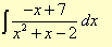 integral for exercise 1