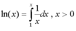 definition of natural logarithm