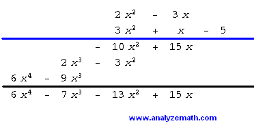 multiply polynomial question 1 solution