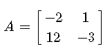 Given 2 by 2 Matrix of Example 1