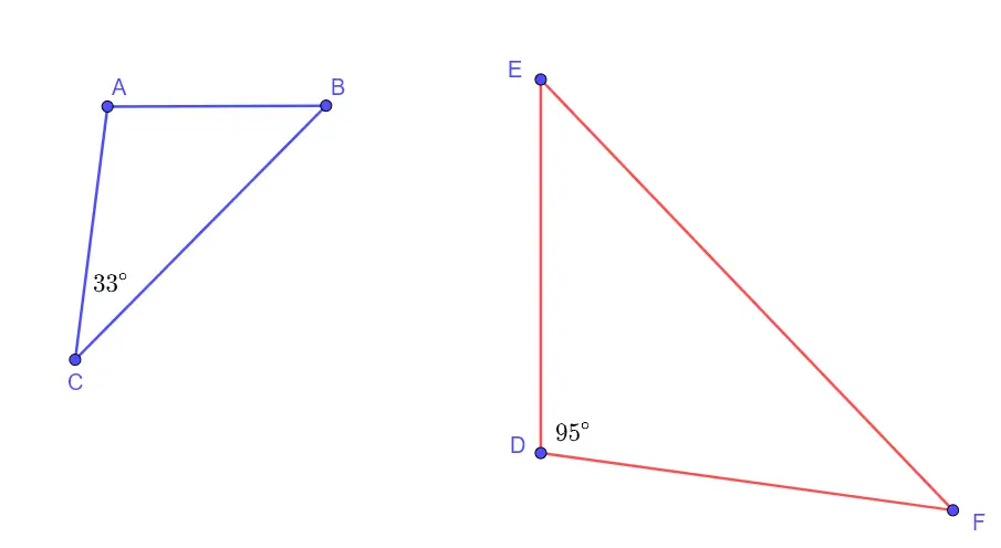 Similar Triangles Given Some Angles