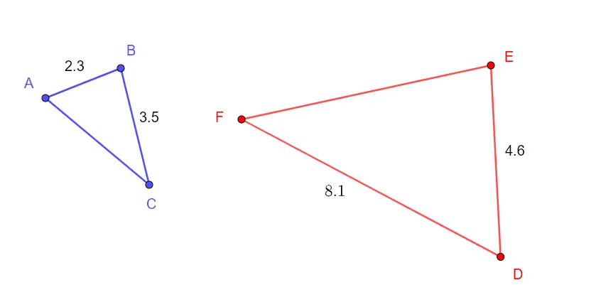 Similar Triangles Given Some Sides