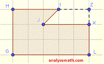 area of composite shape - question b)