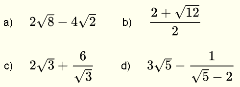Expressions with Square Radicals