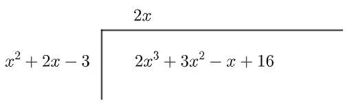 polynomial long division step 1