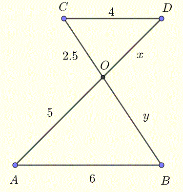 triangles with vertical angles