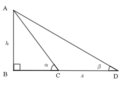 double right triangle for  question 6