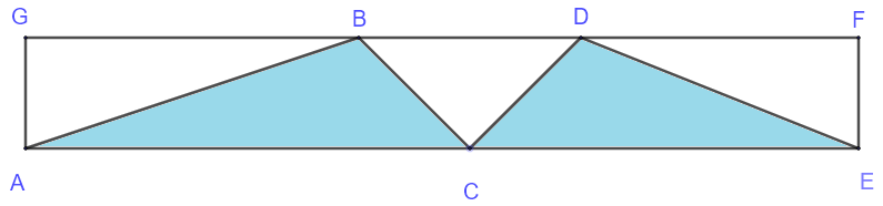 triangles within a rectangle