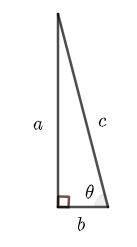 right triangle for solurion of question 4