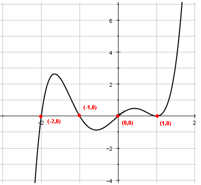 graph of polynomial in example 4