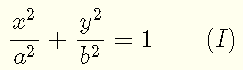 Equation of Ellipse in Rectangular Coordinates