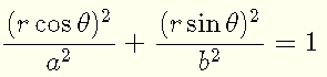 Equation of Ellipse in Polar Coordinates