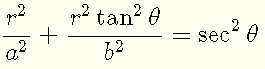 Simplified Equation of Ellipse in Polar Coordinates