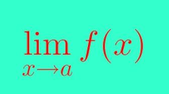 'Video thumbnail for What is the limit of a function?  - Limit of a function -  part 1'