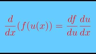 'Video thumbnail for Use the chain  rule in differentiation  -  derivative of a function  -  part 5'