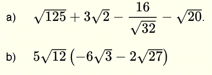 Simplify Expressions with Square Root