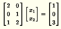 Matrix Equation 