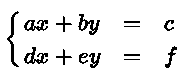 2 by 2 System of Equations